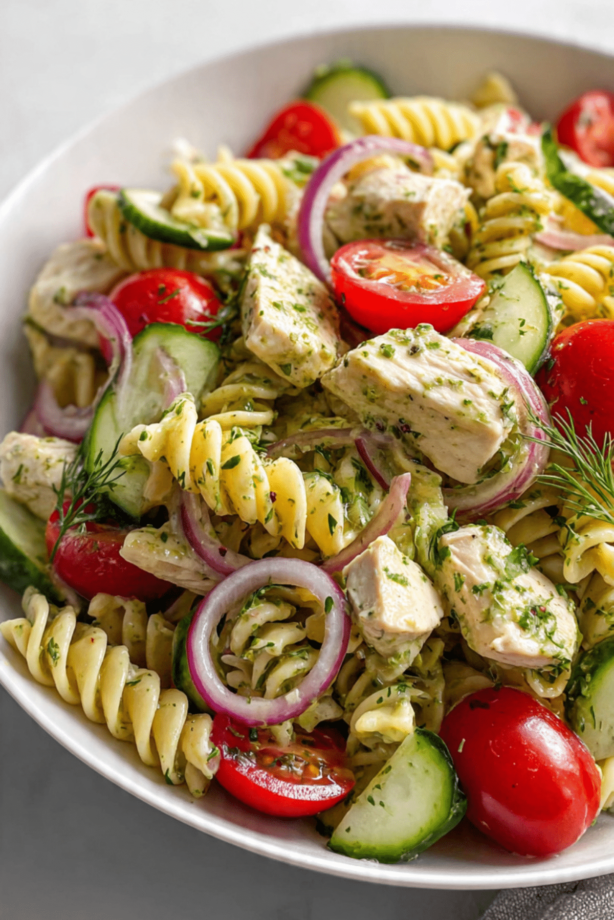 Spring Chicken Pasta Salad