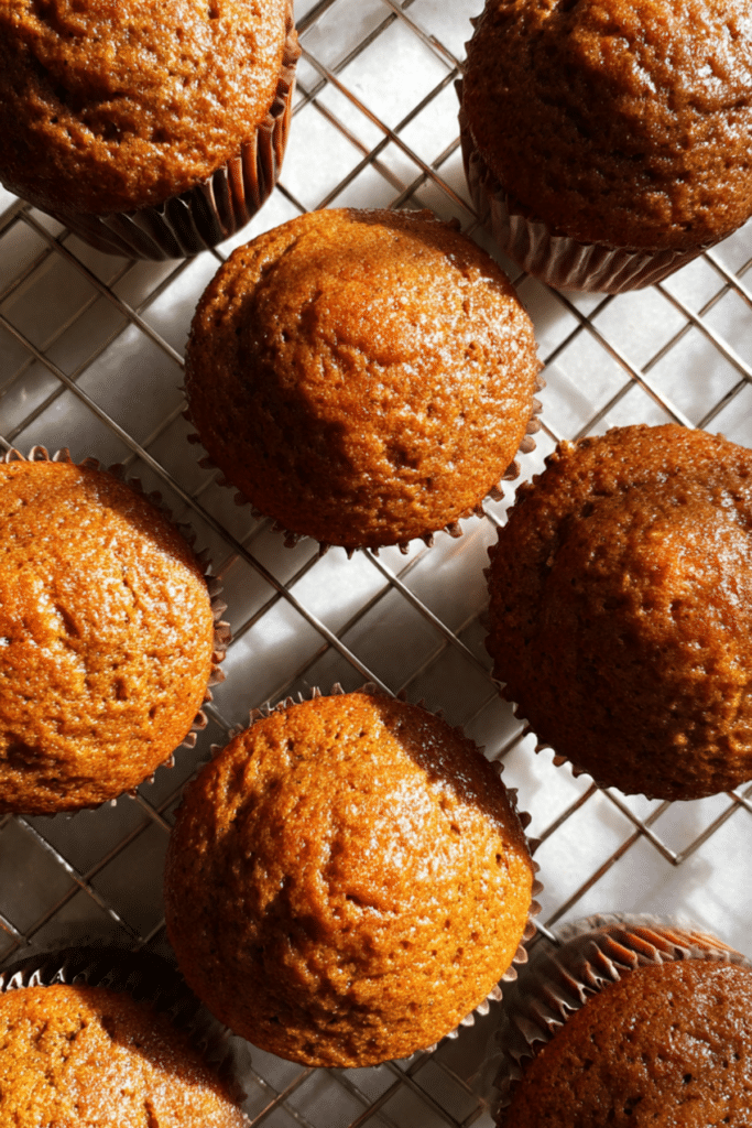 Glazed Gingerbread Muffins