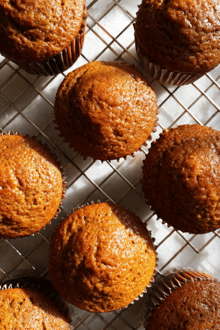Glazed Gingerbread Muffins