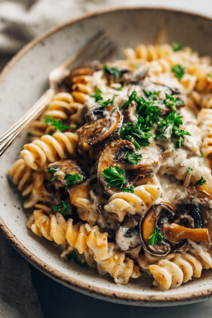 Mushroom Stroganoff Pasta