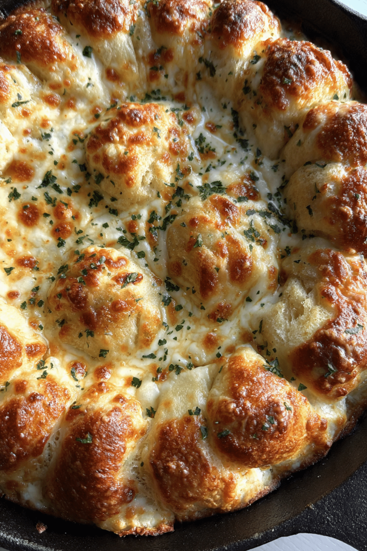 Gooey Garlic Bread Dip Loaded With Cheese