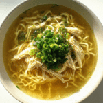 Ginger Scallion Chicken Noodle Soup