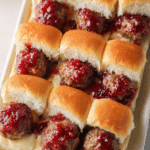 Cranberry Sauce Meatball Sliders