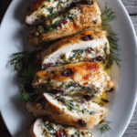Cranberry & Kale Stuffed Chicken Breasts with Goats Cheese