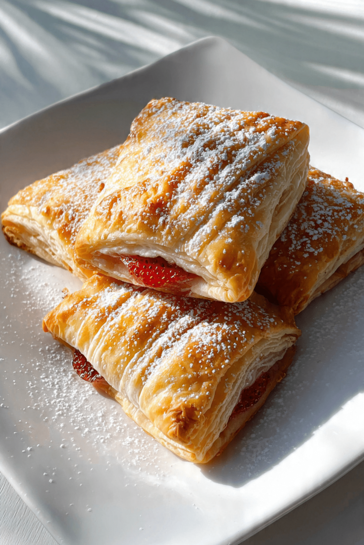 Puff Pastry Strawberry Strudels