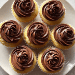 Classic Yellow Cupcakes with Chocolate Buttercream Frosting