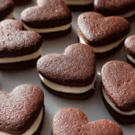 Heart-Shaped Chocolate Sandwich Cookies