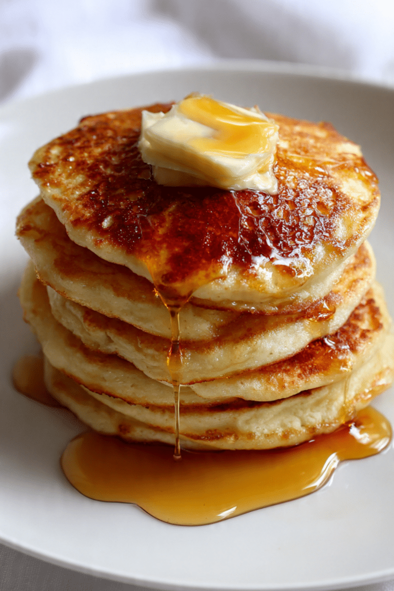 Vanilla Cinnamon Buttermilk Pancakes Recipe