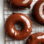 Dulce De Leche Glazed Chocolate Donuts