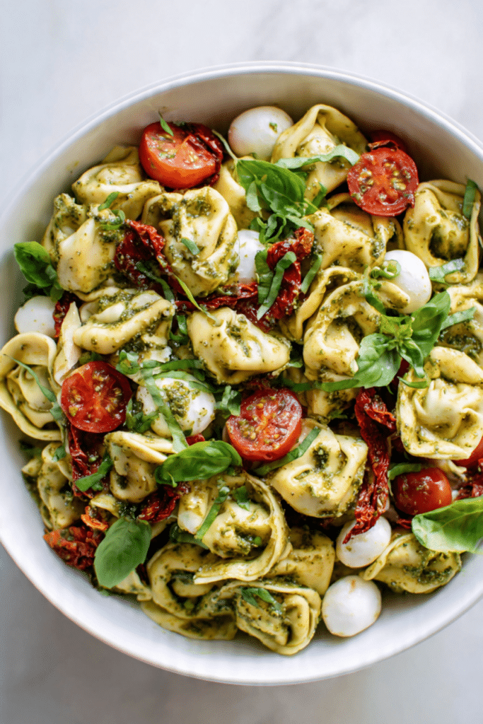 Pesto Tortellini Pasta Salad