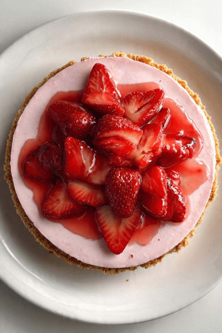 No-Bake Strawberry Cheesecake