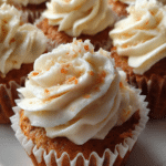 Banana Carrot Cupcakes with Coconut Cream Cheese Frosting