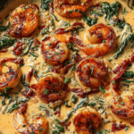 Creamy Tuscan Shrimp Skillet