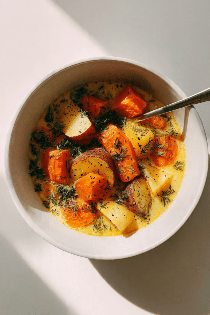 Tasty Roasted Winter Vegetable Soup