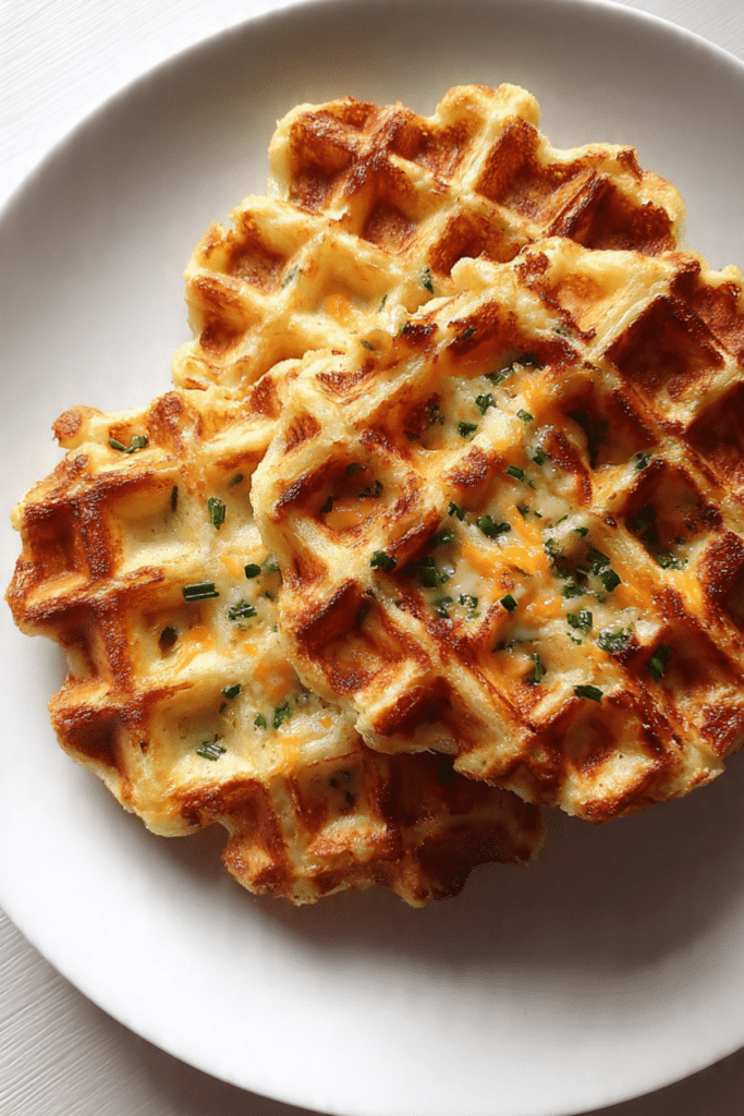 Cheddar Jalapeño Cornbread Waffles