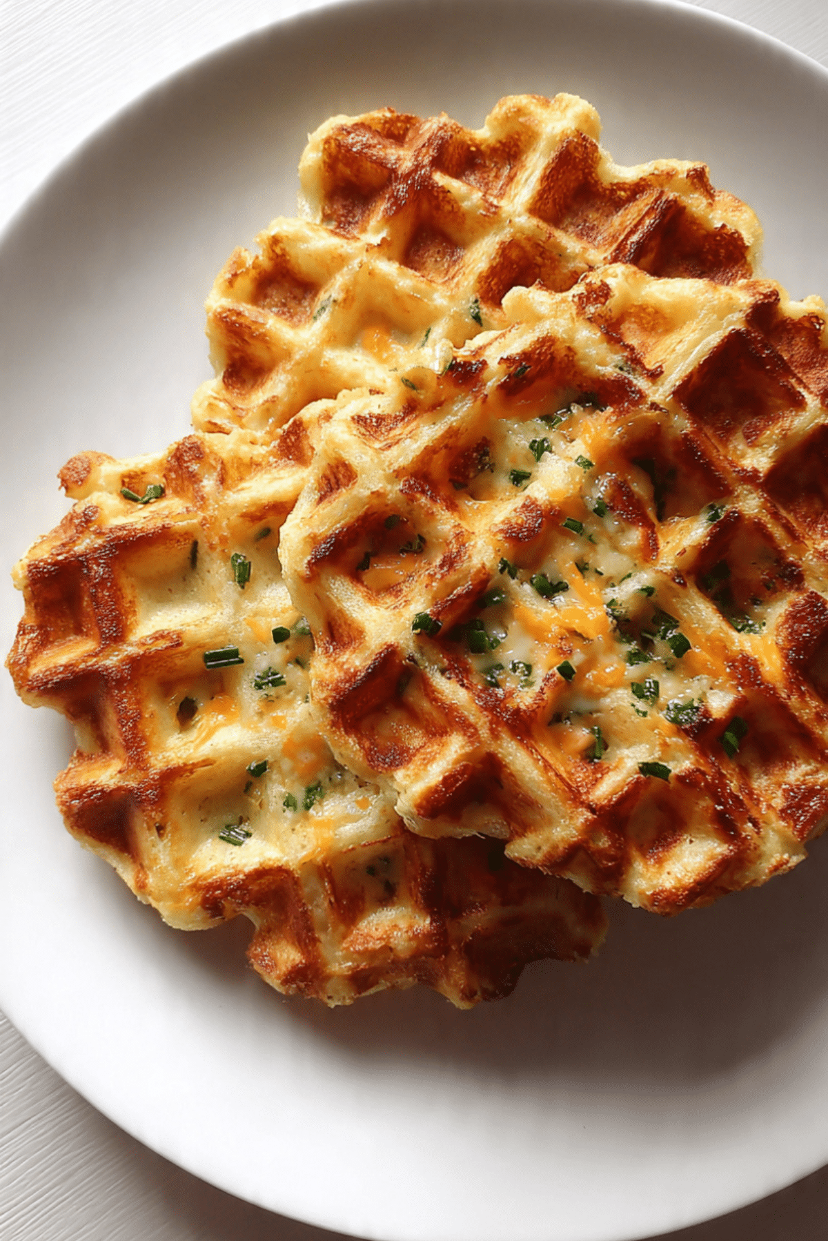 Cheddar Jalapeño Cornbread Waffles