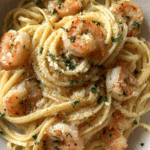 Lemon Butter Garlic Shrimp Pasta