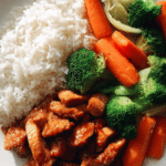 Garlic Butter Chicken with Rice & Veggies