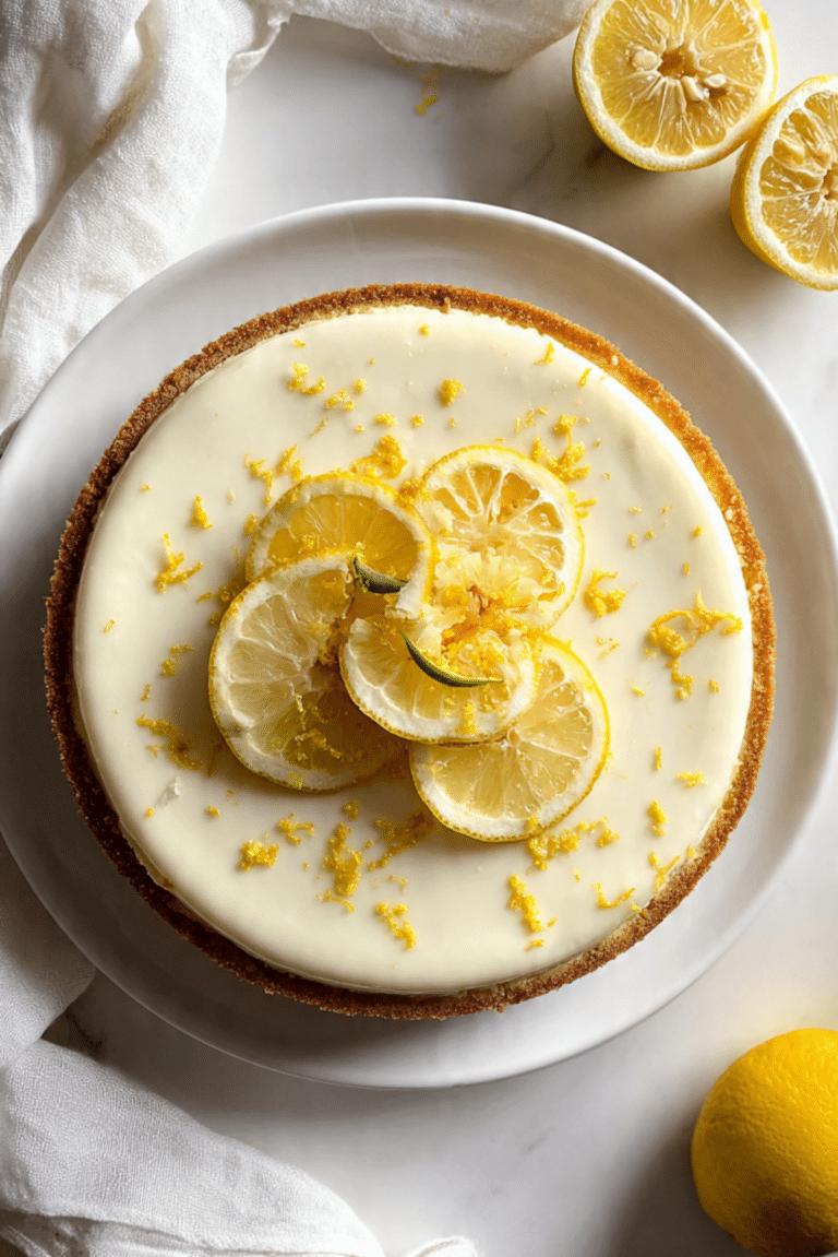 Lemon Cheesecake Recipe