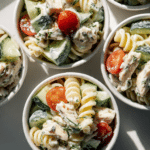 High-Protein Greek Yogurt Chicken Pasta Salad Cups