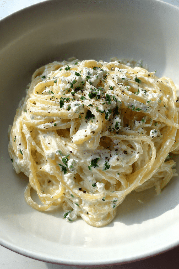 Creamy Goat Cheese Pasta