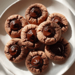 Chocolate Hazelnut Thumbprint Cookies