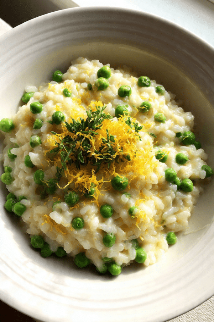 Lemon Risotto with English Peas