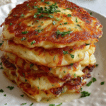 Potato and Onion Cheese Pancakes
