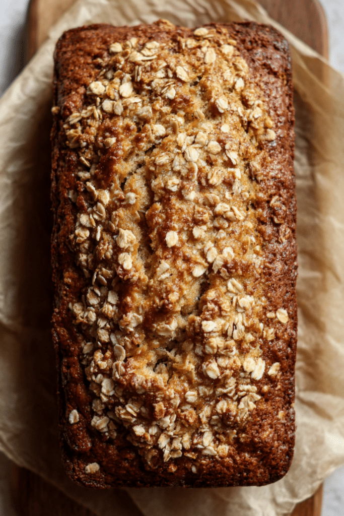Banana Bread with Oat Topping