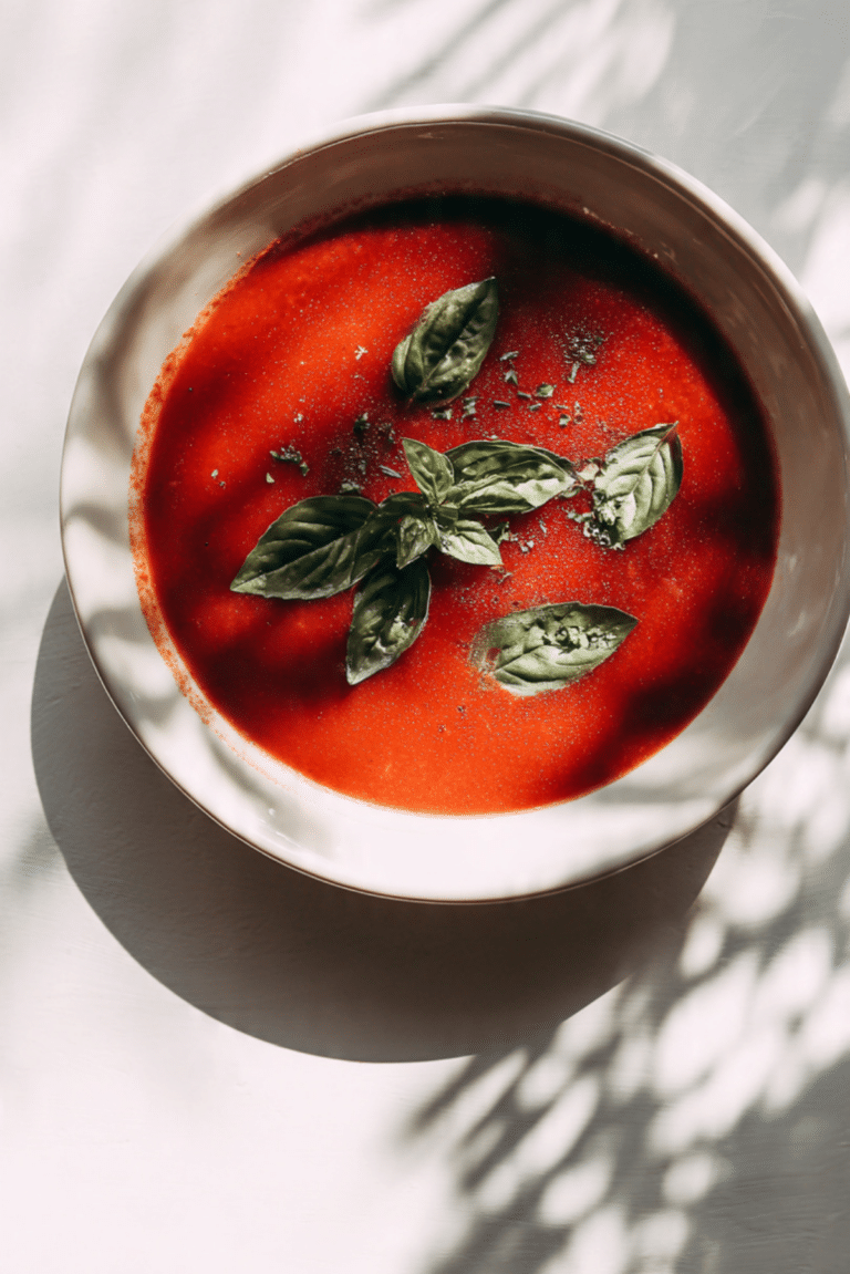 Slow Cooker Tomato Basil Soup