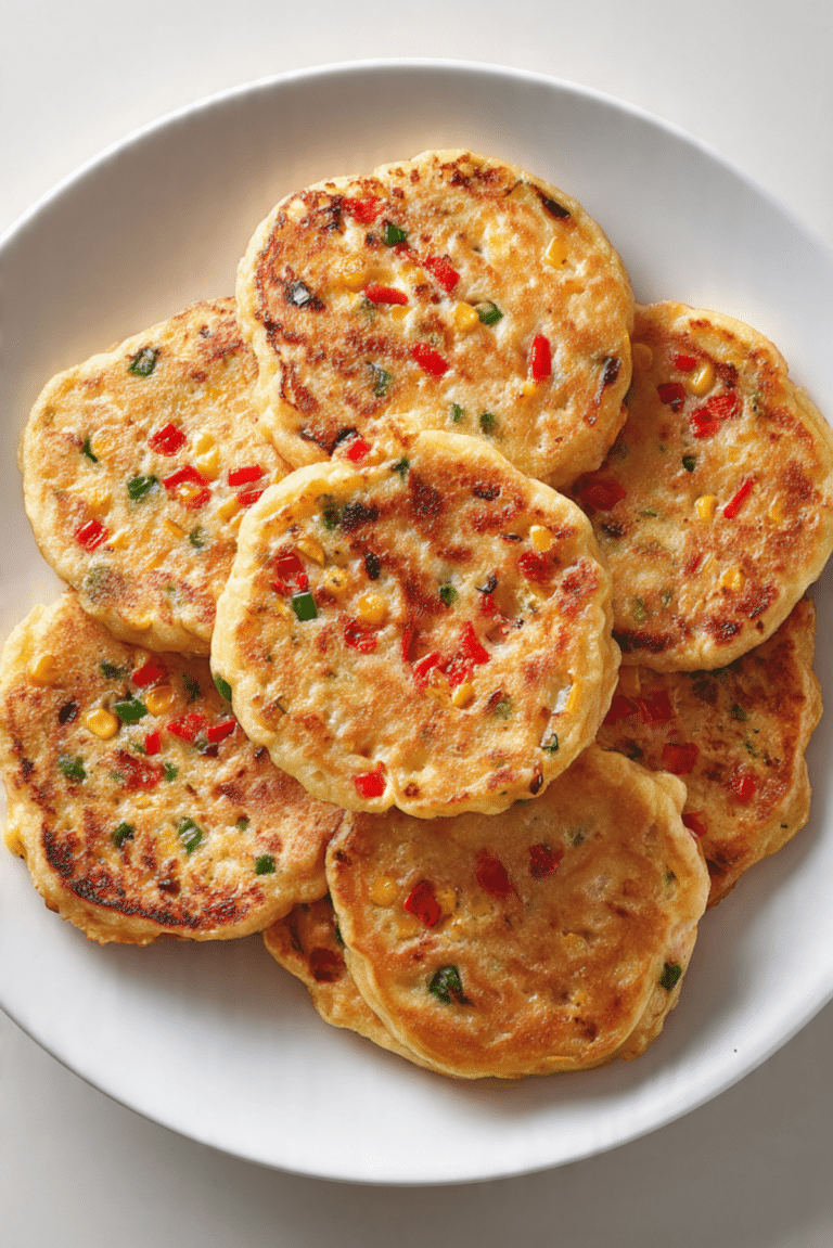 Corn & Pepper Griddle Cakes