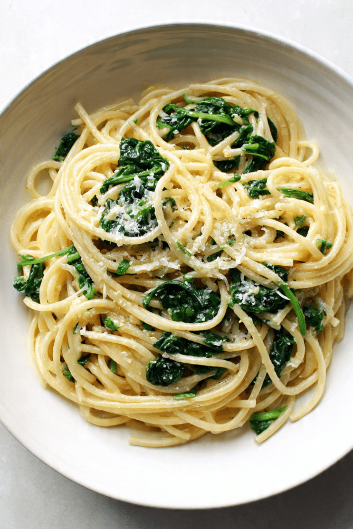 Garlic Butter Pasta with Spinach