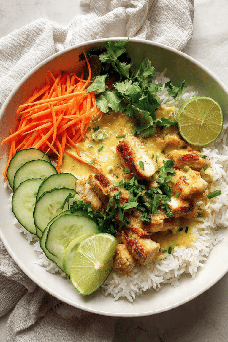 Coconut Chicken Rice Bowl