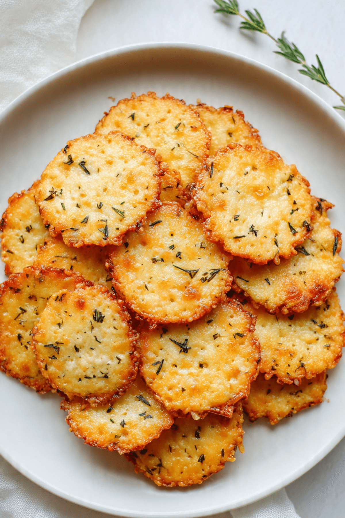 Cheese & Herb Rice Crackers