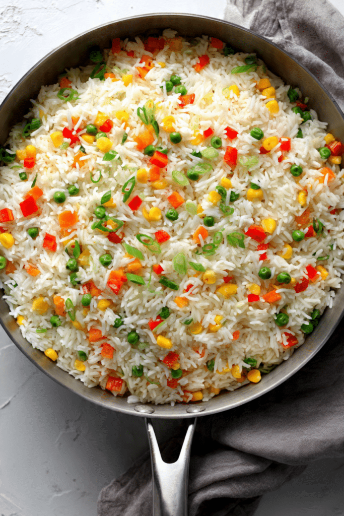 Simple Veggie Rice Skillet