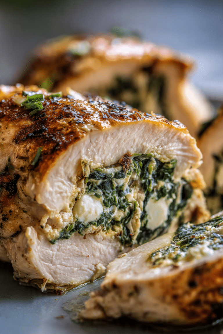 Spinach and Feta Stuffed Chicken