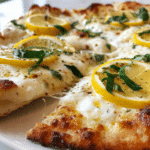 Bright Lemon Mozzarella Pizza