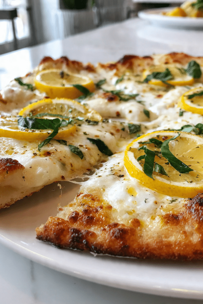 Bright Lemon Mozzarella Pizza