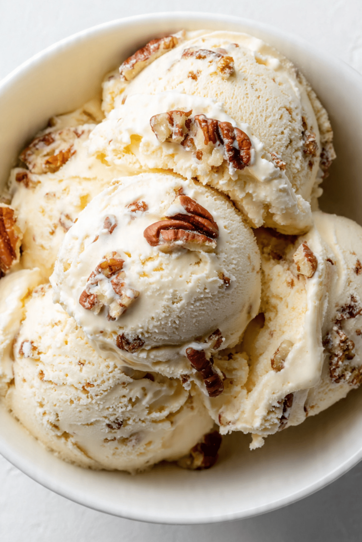 Homemade Butter Pecan Ice Cream