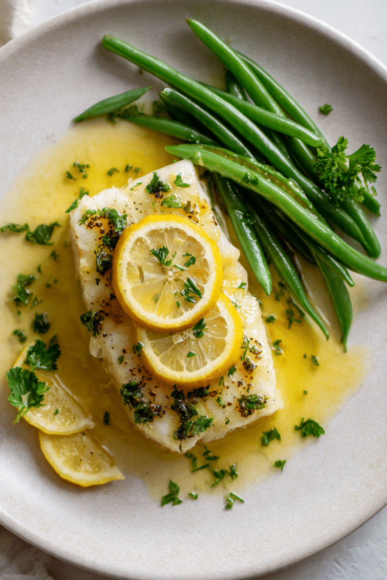 Baked Lemon Butter Cod