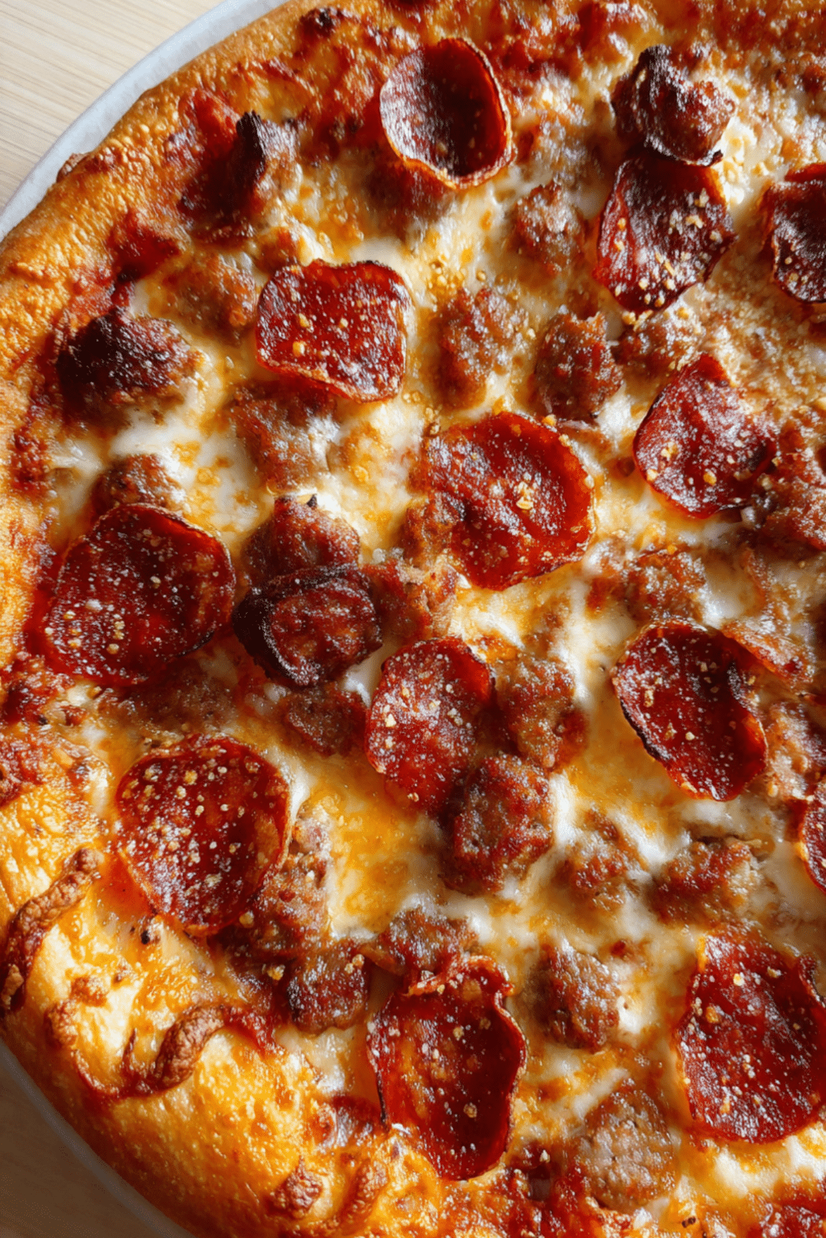 Sausage and Pepperoni Pizza