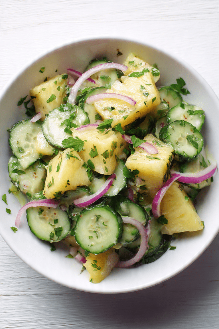 Pineapple Cucumber Salad Recipe