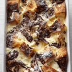 Chocolate & Cream Cheese Bread Pudding