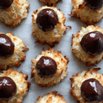 Chewy Coconut Macaroon Chocolate Blossoms