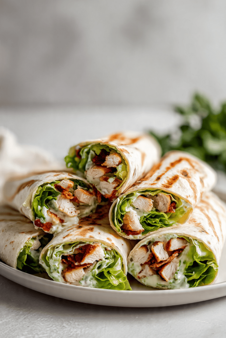 Chicken Caesar Wraps
