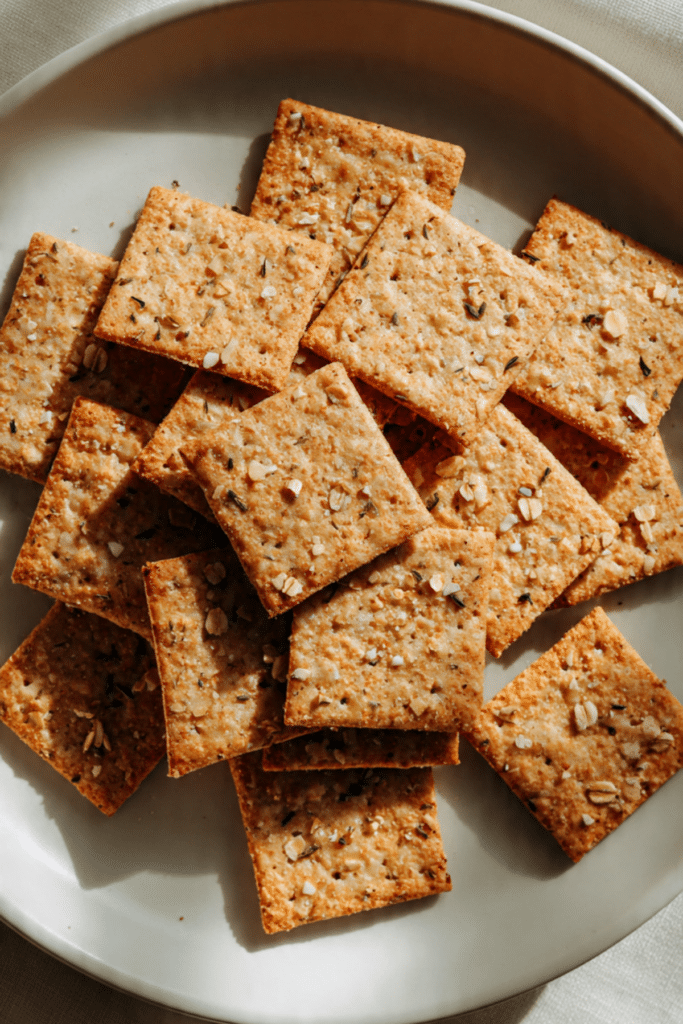 Savory Oat Crackers
