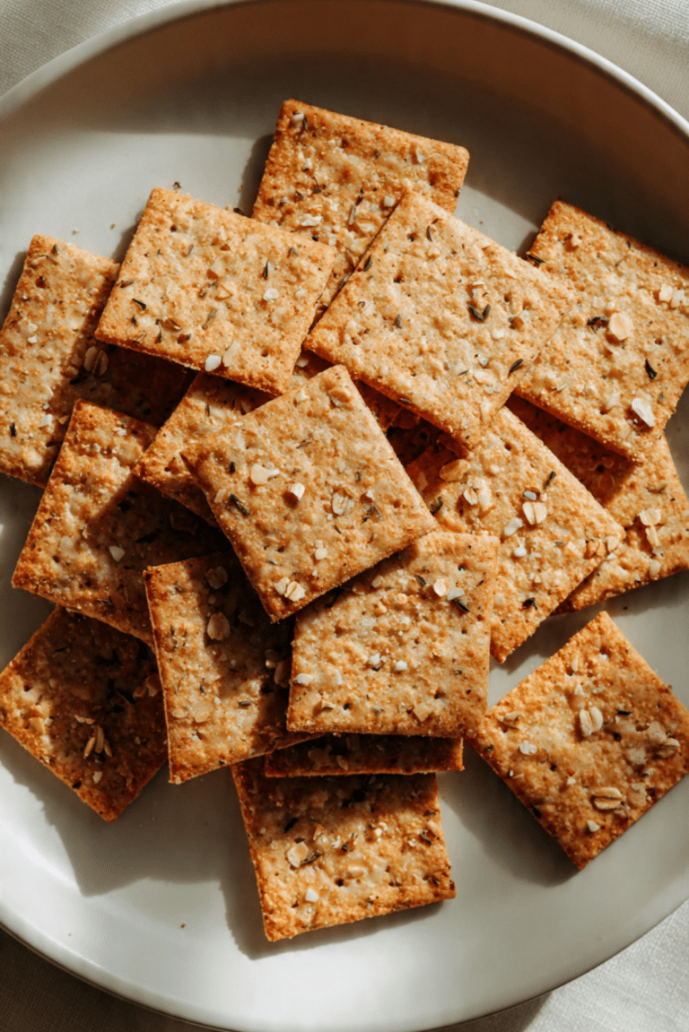 Savory Oat Crackers