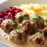 Swedish Meatballs with Rich Cream Sauce