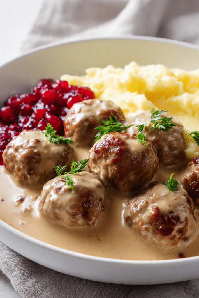 Swedish Meatballs with Rich Cream Sauce