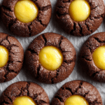 Chocolate Thumbprint Cookies with Custard Filling